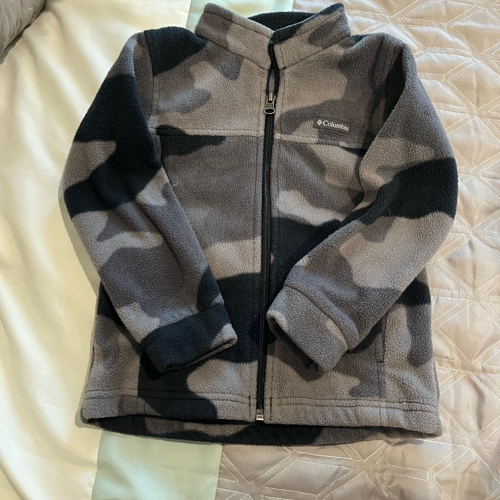 Columbia Black and Gray Fleece Jacket
